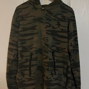 Camouflage Hoodie with Front Pockets